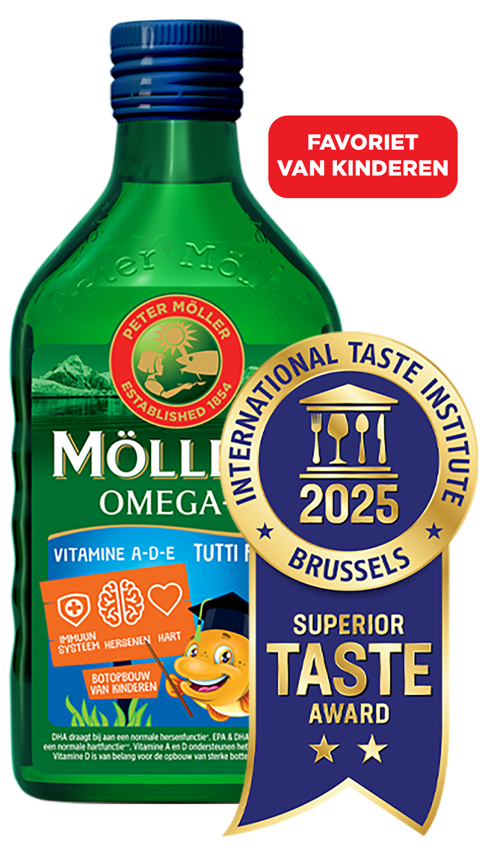 Möller's Omega-3 Tutti Frutti smaak met Taste Award 2025