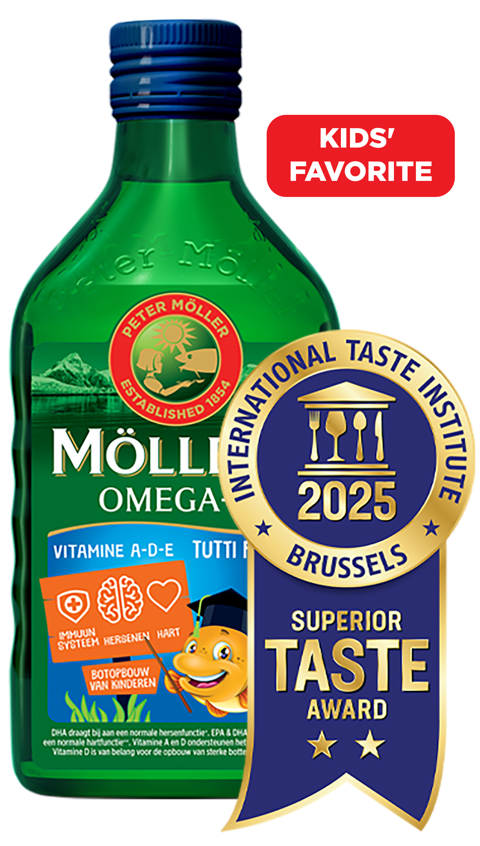 Möller's Omega-3 Tutti Frutti flavour with Taste Award 2025