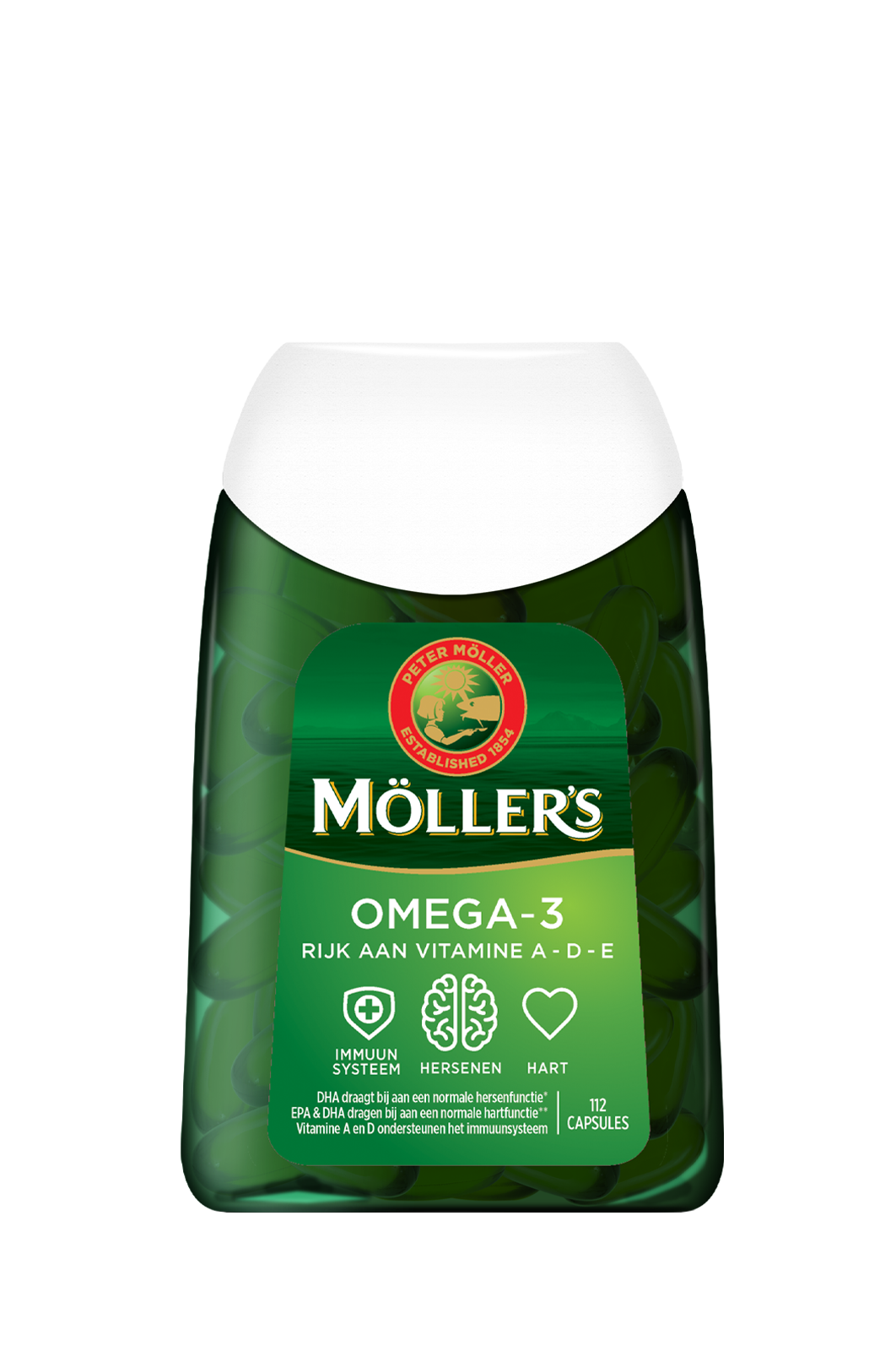 Möller's Omega-3 Fish Oil Capsules - Zuivere visolie - Möller's Omega-3
